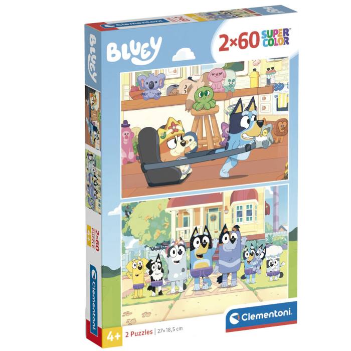 Bluey puzzle 2x60pcs 34139